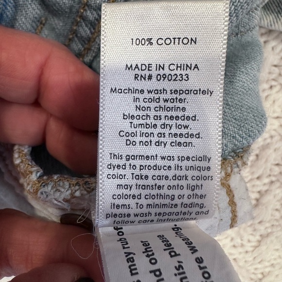 PacSun WOMENS Blue Jean MOM Shorts High-Waisted 26 - Picture 10 of 11